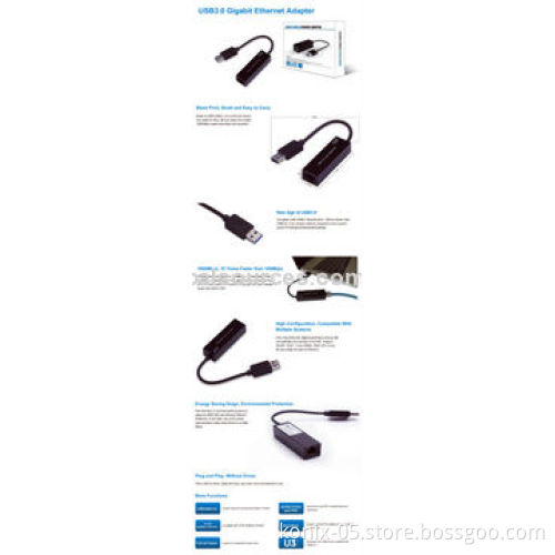 High-speed Gigabit USB 3.0 Ethernet Adapter